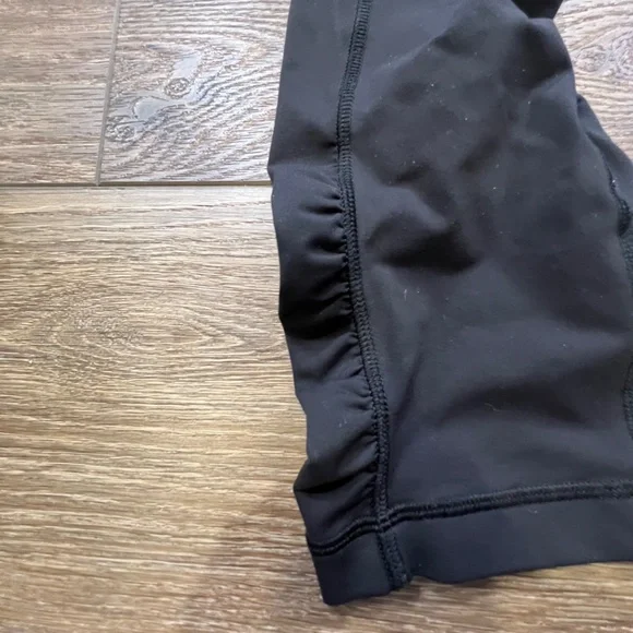 Lululemon Speed Crops Black Sz 6 W6HAYS Drawstring 23" Inseam High Waist Running - Picture 12 of 12